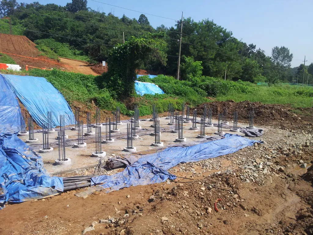 PHC파일 두부보강재 현장시공