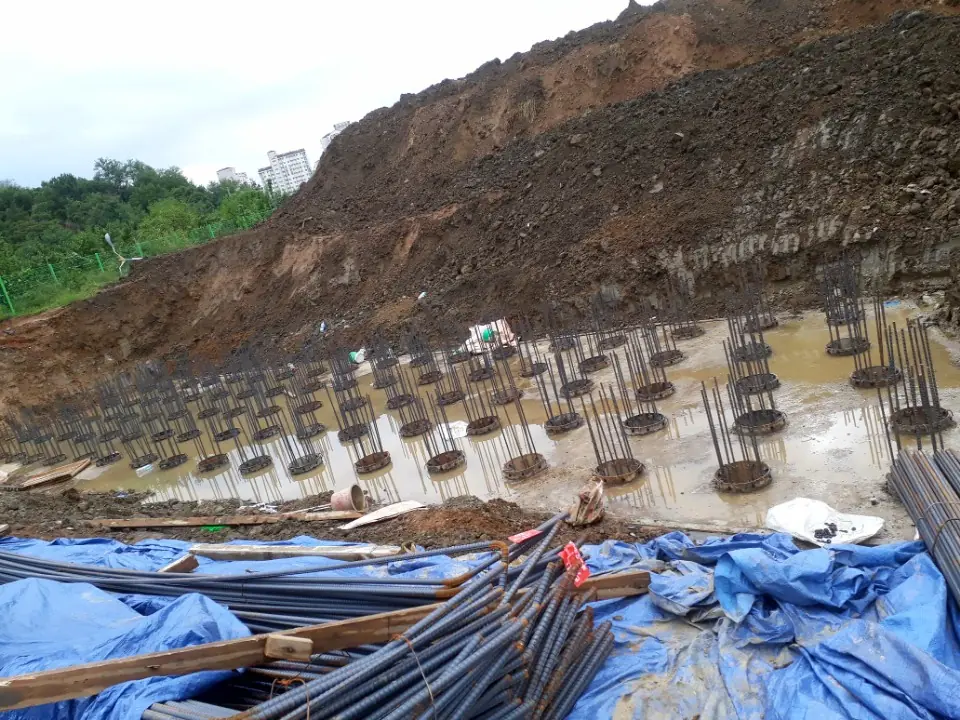 PHC파일 두부보강재 현장시공