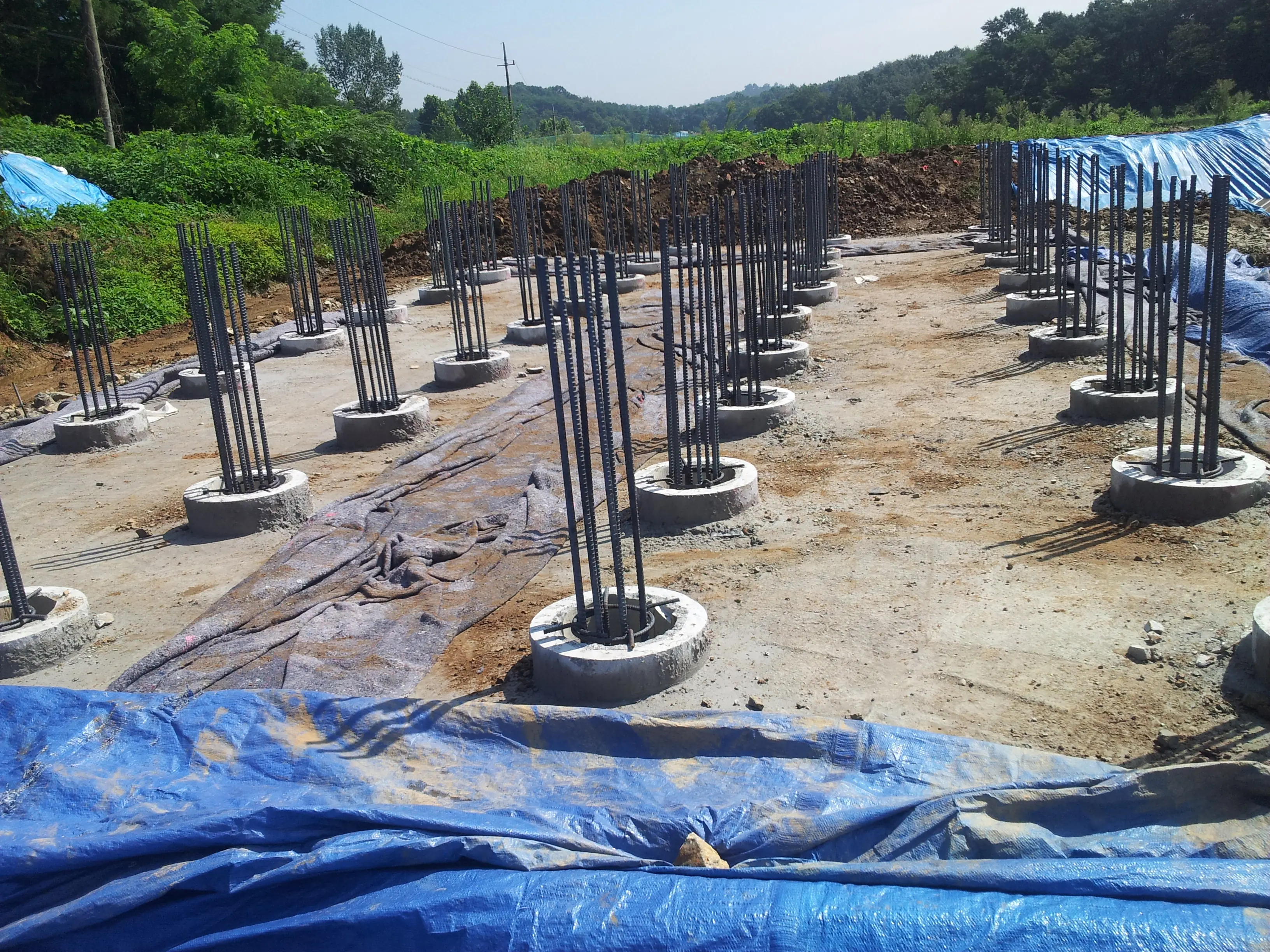 PHC파일 두부보강재 현장시공